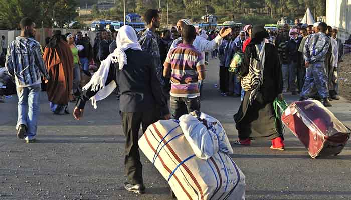 Ethiopians expelled from Saudi Arabia in 2013