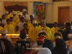 የብጹዕ ወቅዱስ አቡነ ዜና ማርቆስ ጊዜያዊ የቀብር ሥነሥርዓት
