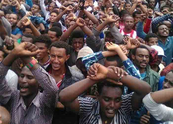 Ethiopian protesters