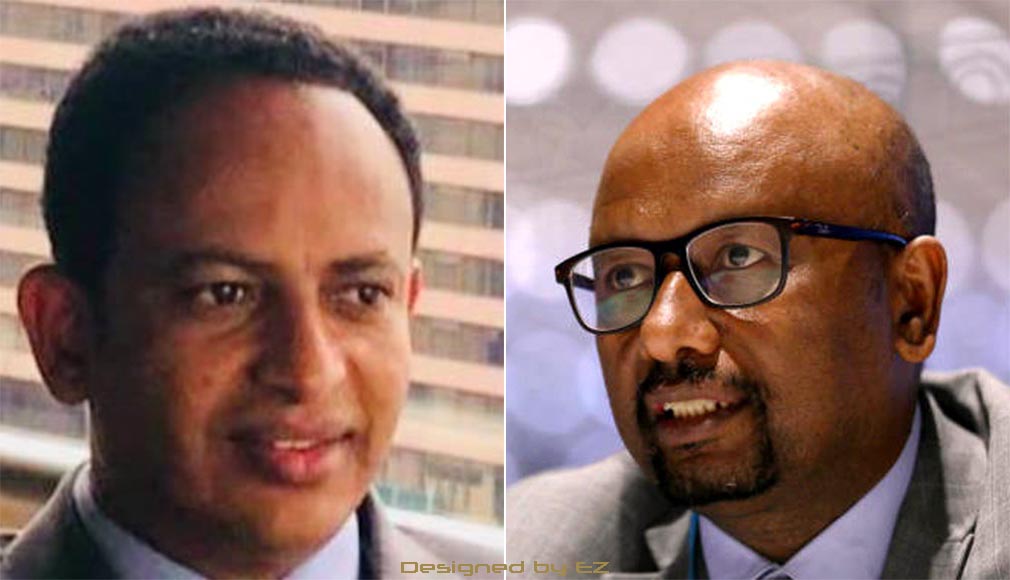 Ambassador Fitsum Arega (L) and Dr. Eng. Seleshi Bekele, Minister of Water, Irrigation and Energy (R) 