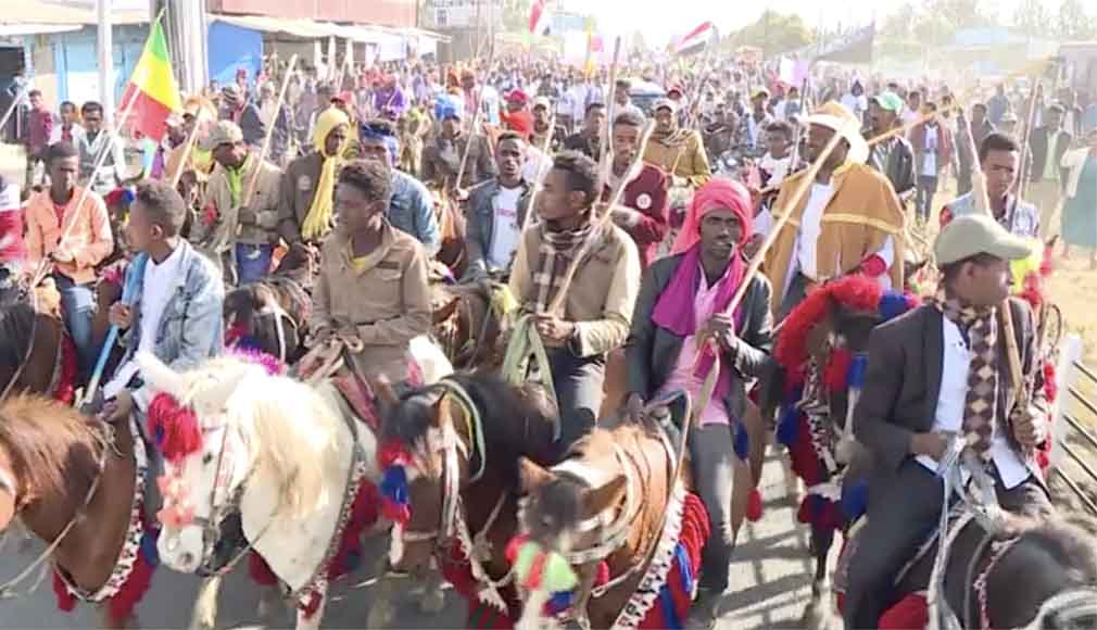 የብልጽግናና የዶክተር ዐቢይ ድጋፍ ሰልፍ