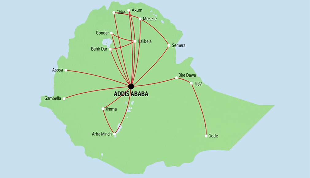 Ethiopian Airlines local flights