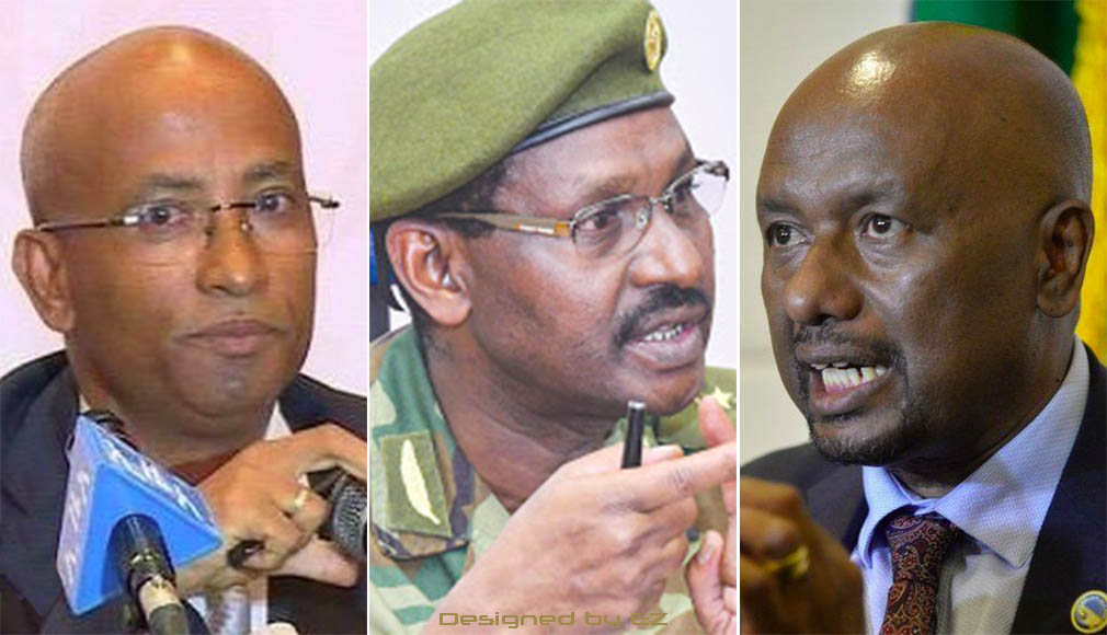 ጄኔራል አደም መሐመድ፣ ጄኔራል ብርሃኑ ጁላ እና ዶ/ር ኢንጂንየር ስለሺ በቀለ