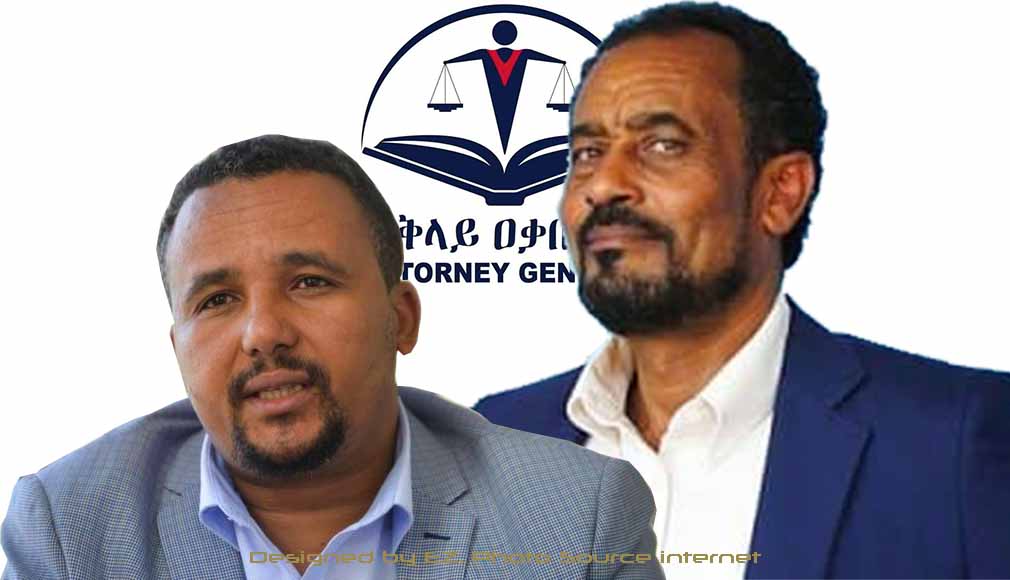 Jawar Mohammed (L), Bekele Gerba (R)