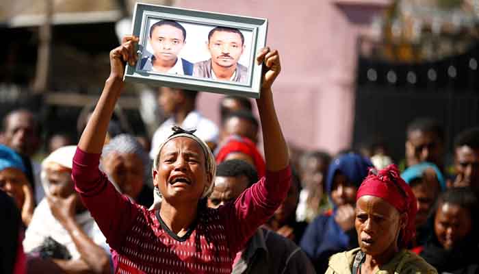 Rubbish landslide in Addis Ababa.