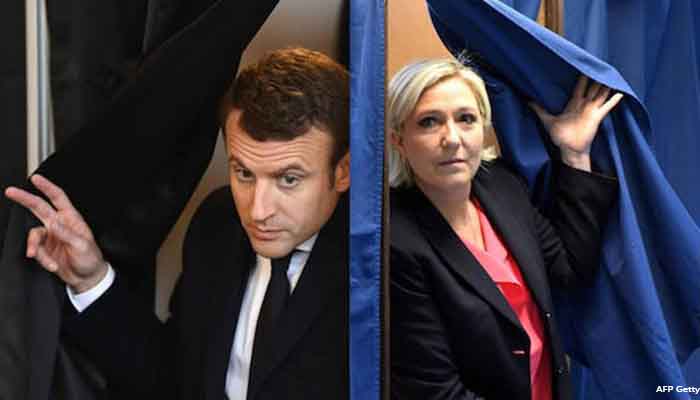 Emmanuel Macron and Marine Le Pen