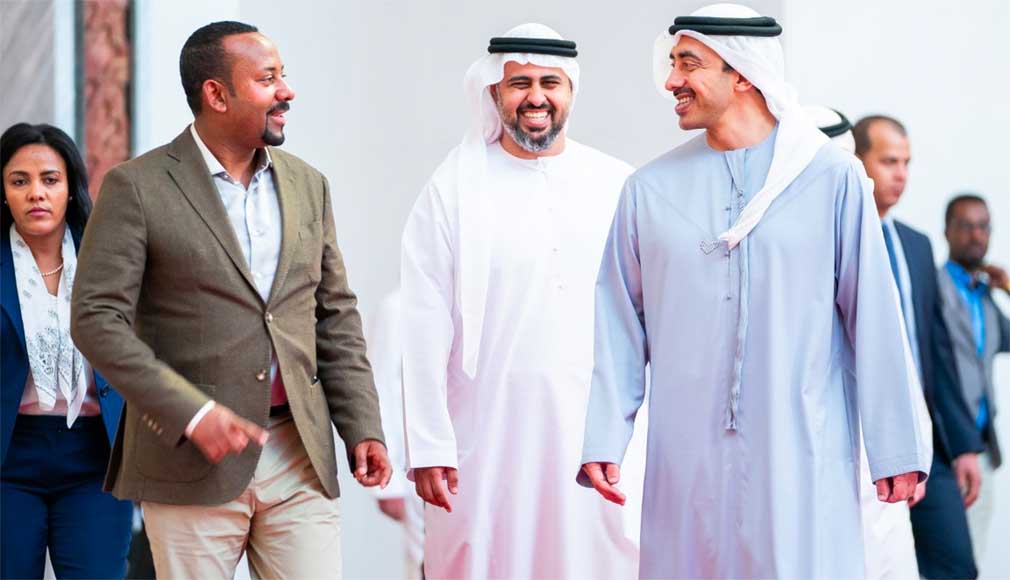 PM Abiy ahmed and Sheikh Abdullah Bin Zayed Al Nahyan